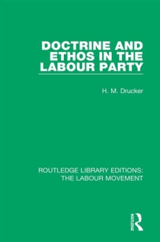 Cover of Doctrine and Ethos in the Labour Party