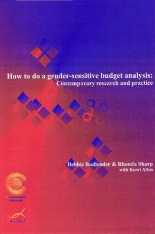 Cover of How to Do Gender Sensitive Budget Analysis