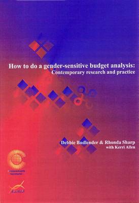 Book cover for How to Do Gender Sensitive Budget Analysis