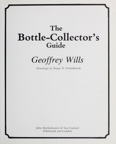 Book cover for Bottle Collector's Guide