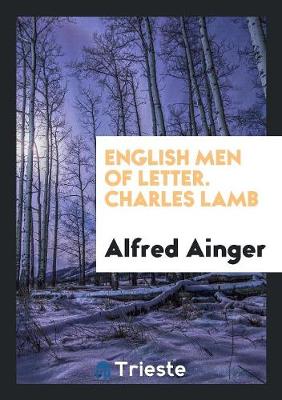 Book cover for English Men of Letter. Charles Lamb