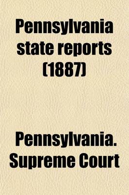 Book cover for Pennsylvania State Reports (Volume 109)