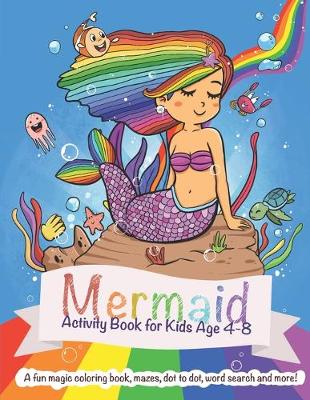 Book cover for Mermaid Activity Book for Kids ages 4-8