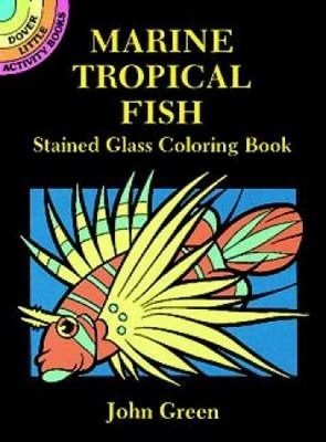 Book cover for Marine Tropical Fish Stained Glass Coloring Book