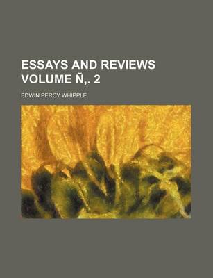 Book cover for Essays and Reviews Volume N . 2