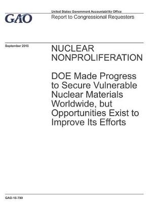 Book cover for Nuclear Nonproliferation