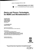 Book cover for Device and Process Technologies for MEMS and Microelectronics II