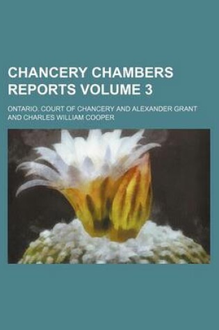 Cover of Chancery Chambers Reports Volume 3