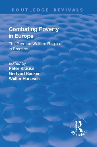 Cover of Combating Poverty in Europe