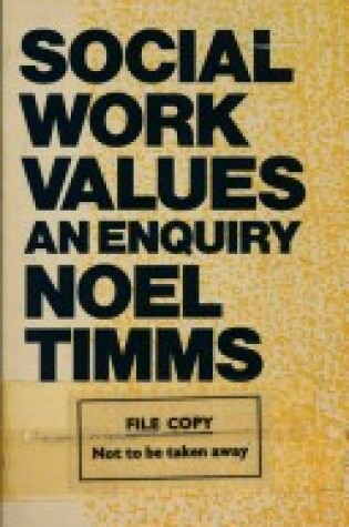 Cover of Social Work Values