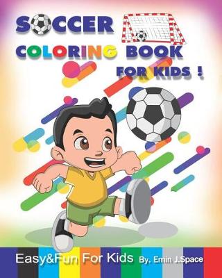 Book cover for Soccer Coloring Book for Kids