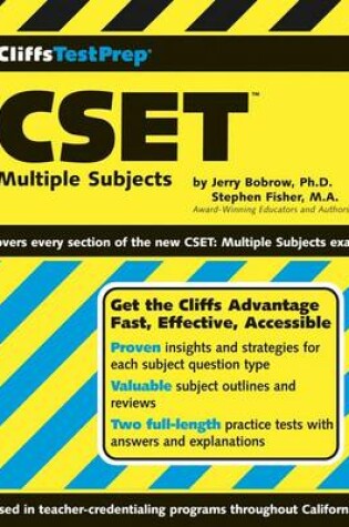 Cover of Cliffstestprep Cset: Multiple Subjects