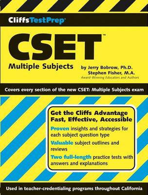 Book cover for Cliffstestprep Cset: Multiple Subjects