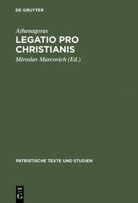 Cover of Legatio Pro Christianis