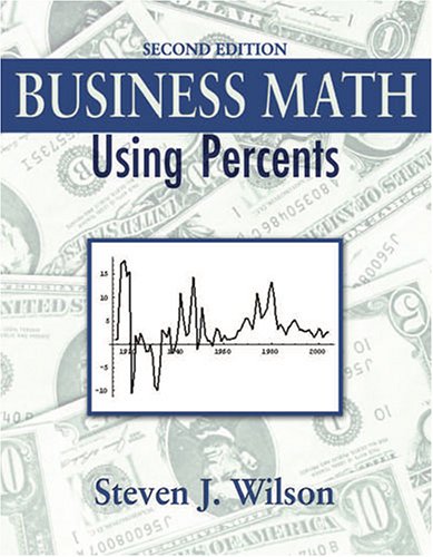 Book cover for BUSINESS MATH: USING PERCENTS