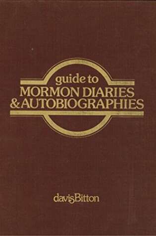 Cover of Guide to Mormon Diaries & Autobiographies