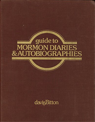 Book cover for Guide to Mormon Diaries & Autobiographies