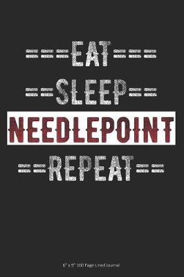 Book cover for Eat Sleep Needlepoint Repeat