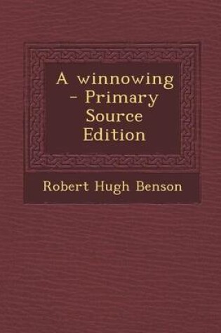 Cover of A Winnowing