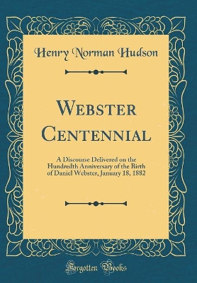 Book cover for Webster Centennial