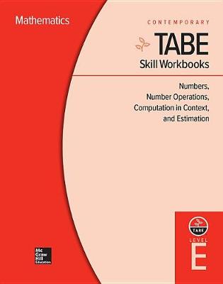 Book cover for Tabe Skill Workbooks Level E: Numbers, Number Operations, Computation in Context, and Estimation (10 Copies)