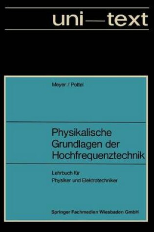 Cover of Physikalische Grundlagen Der Hochfrequenztechnik