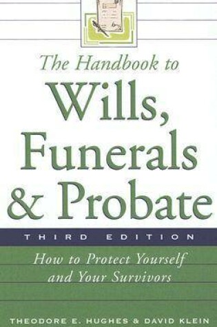 Cover of The Handbook to Wills, Funerals, and Probate