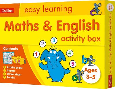 Book cover for Maths and English Activity Box Ages 3-5