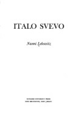 Cover of Italo Svevo