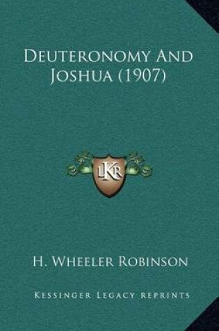 Cover of Deuteronomy and Joshua (1907)