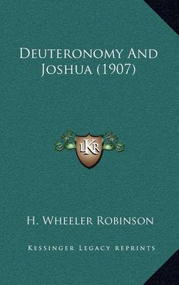 Book cover for Deuteronomy and Joshua (1907)