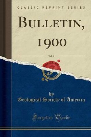 Cover of Bulletin, 1900, Vol. 2 (Classic Reprint)