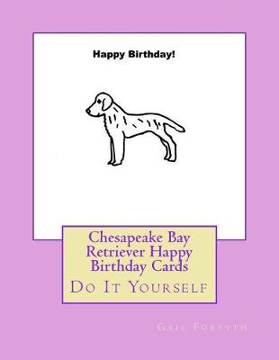 Book cover for Chesapeake Bay Retriever Happy Birthday Cards