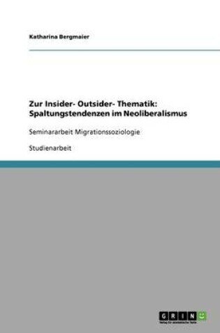 Cover of Zur Insider- Outsider- Thematik