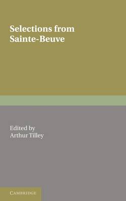 Book cover for Selections from Sainte-Beuve