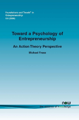 Book cover for Towards a Psychology of Entrepreneurship