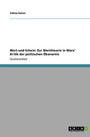 Cover of Wert und Schein