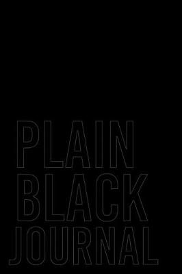 Book cover for Plain Black Journal