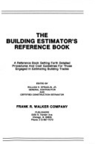 Cover of Walkers Building Es -Op/46
