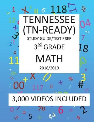 Book cover for 3rd Grade TENNESSEE TN-READY, 2019 MATH, Test Prep