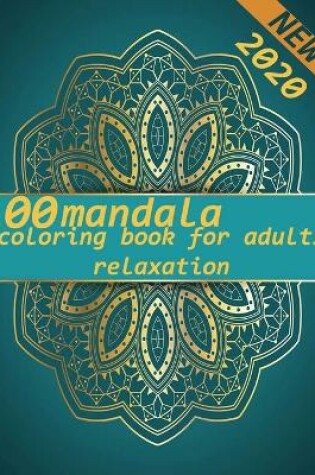 Cover of mandala coloring book for adults relaxation 2020