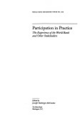 Cover of Participation in practice