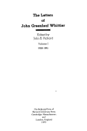 Cover of The Letters of John Greenleaf Whittier