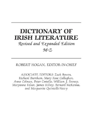 Cover of Dictionary of Irish Literature