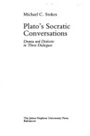 Cover of Plato's Socratic Conversa CB