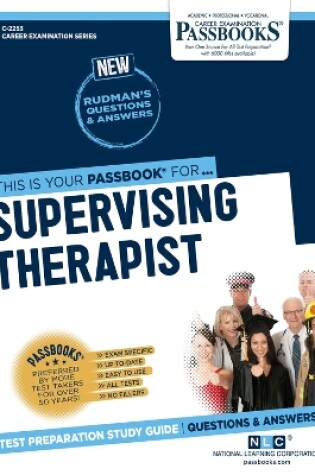 Cover of Supervising Therapist