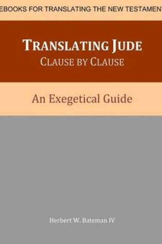 Cover of Translating Jude Clause By Clause