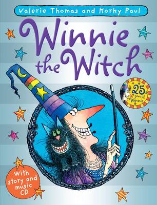 Book cover for Winnie the Witch 25th Anniversary Edition with audio CD
