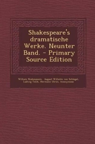 Cover of Shakespeare's Dramatische Werke. Neunter Band.