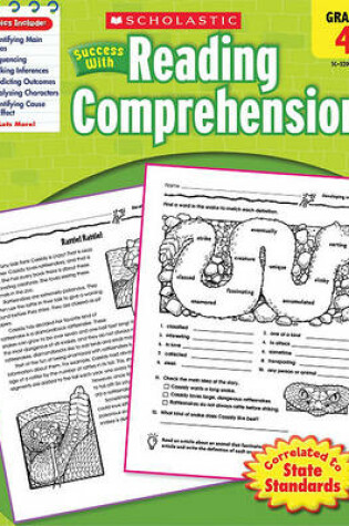 Cover of Scholastic Success with Reading Comprehension, Grade 4 Workbook